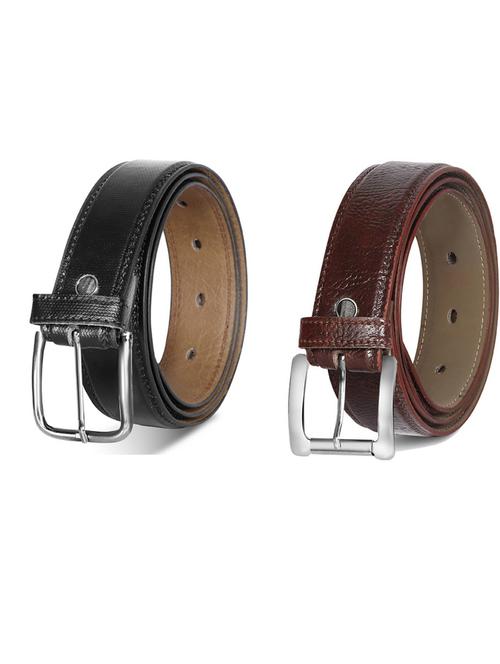 pack of 2 leatherette belt - 19231476 - Very Small Image - 1