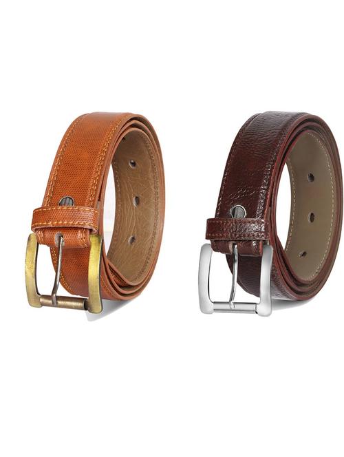 pack of 2 leatherette belt - 19231485 - Very Small Image - 1