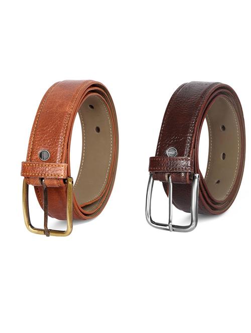 pack of 2 leatherette belt - 19231540 - Very Small Image - 1