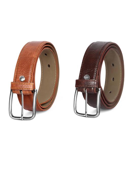 pack of 2 leatherette belt - 19231541 - Very Small Image - 1