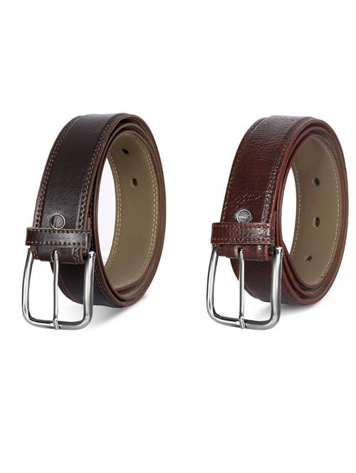 pack of 2 leatherette belt - 19231553 - Very Small Image - 1