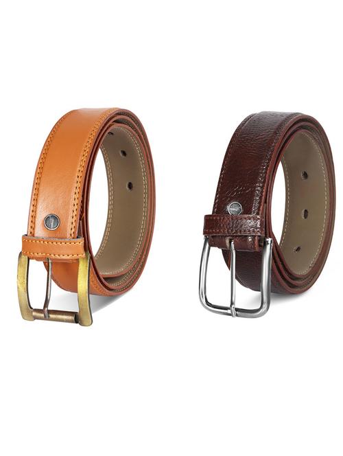 pack of 2 leatherette belt - 19231556 - Very Small Image - 1