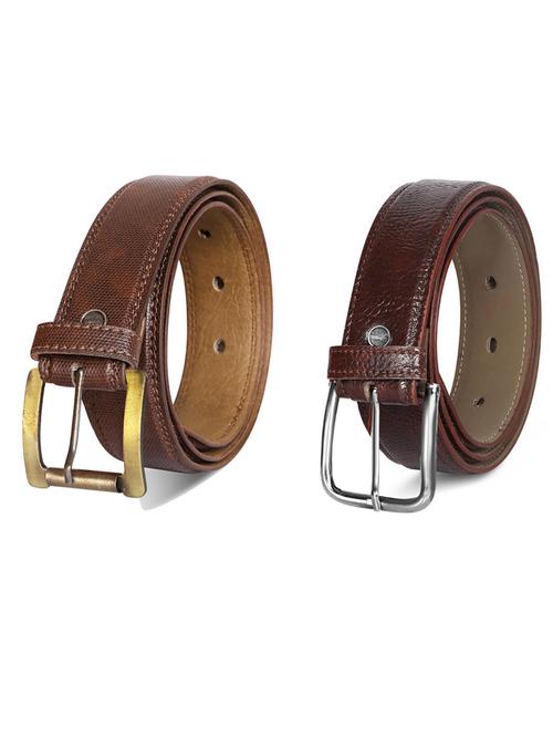 pack of 2 leatherette belt - 19231568 - Very Small Image - 1