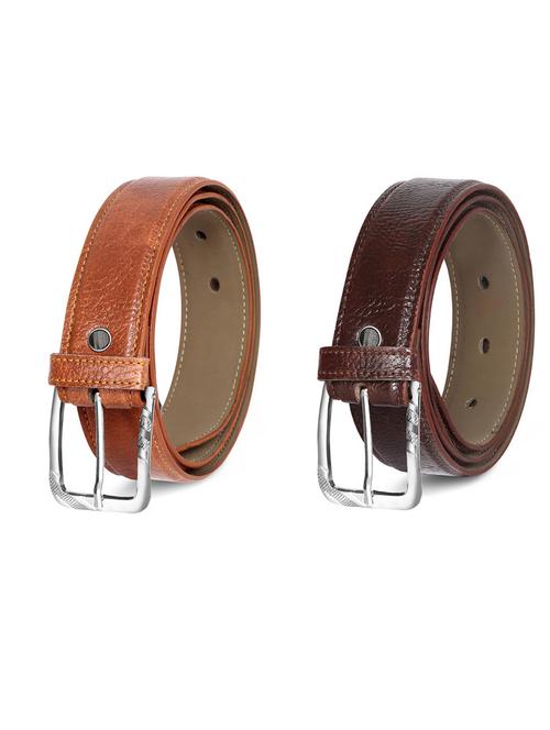 pack of 2 leatherette belt - 19231585 - Very Small Image - 1