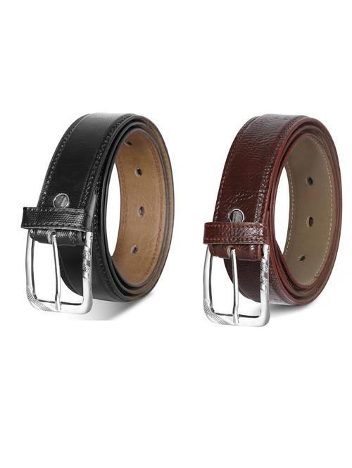 pack of 2 leatherette belt - 19231609 - Very Small Image - 1