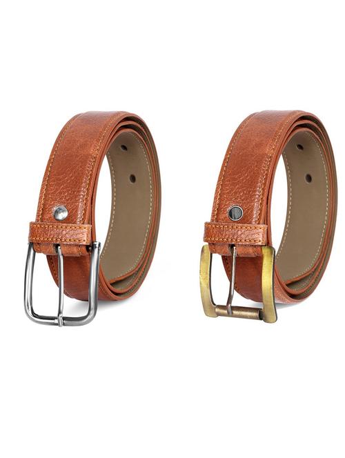 pack of 2 leatherette belt - 19231667 - Very Small Image - 1