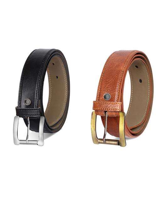 pack of 2 leatherette belt - 19231671 - Very Small Image - 1