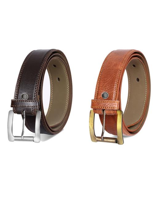 pack of 2 leatherette belt - 19231677 - Very Small Image - 1