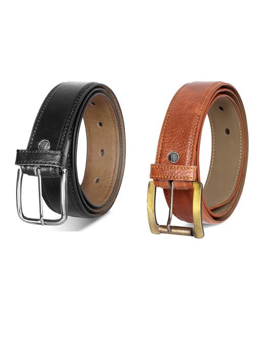 pack of 2 leatherette belt - 19231691 - Very Small Image - 1