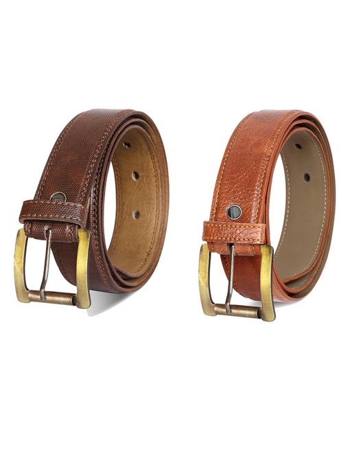 pack of 2 leatherette belt - 19231694 - Very Small Image - 1