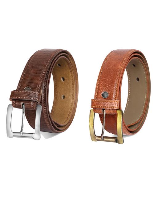 pack of 2 leatherette belt - 19231695 - Very Small Image - 1