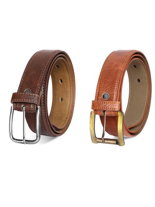 pack of 2 leatherette belt - 19231697 - Very Small Image - 1
