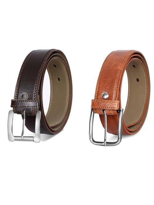 pack of 2 leatherette belt - 19231794 - Very Small Image - 1