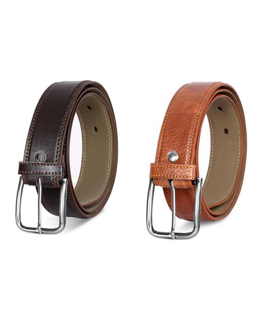 pack of 2 leatherette belt - 19231796 - Very Small Image - 1