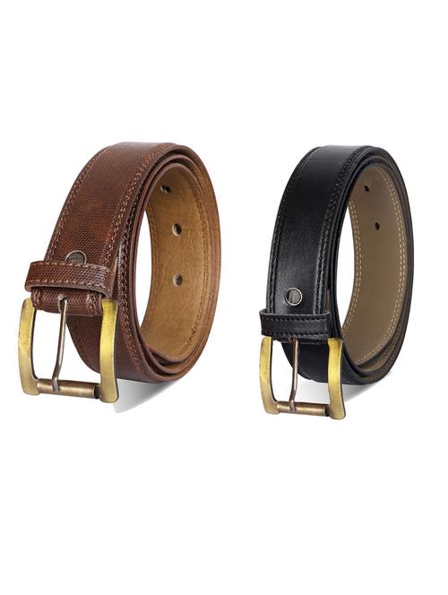 pack of 2 leatherette belt - 19231919 - Very Small Image - 1