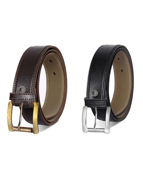 pack of 2 leatherette belt - 19231935 - Very Small Image - 1