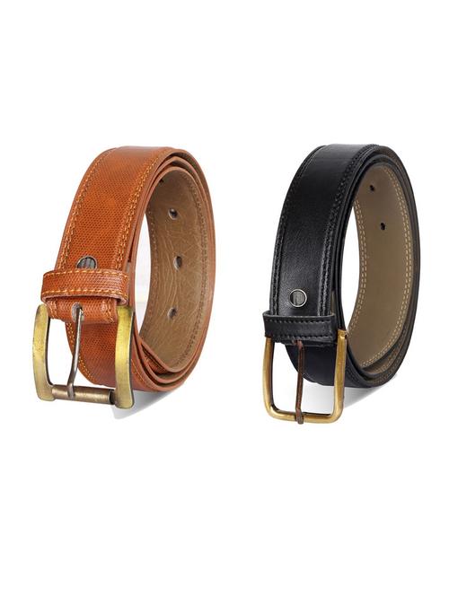 pack of 2 leatherette belt - 19231992 - Very Small Image - 1