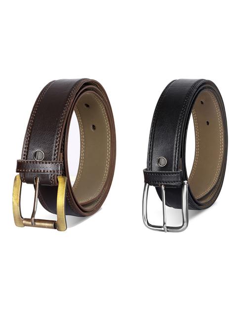 pack of 2 leatherette belt - 19232000 - Very Small Image - 1