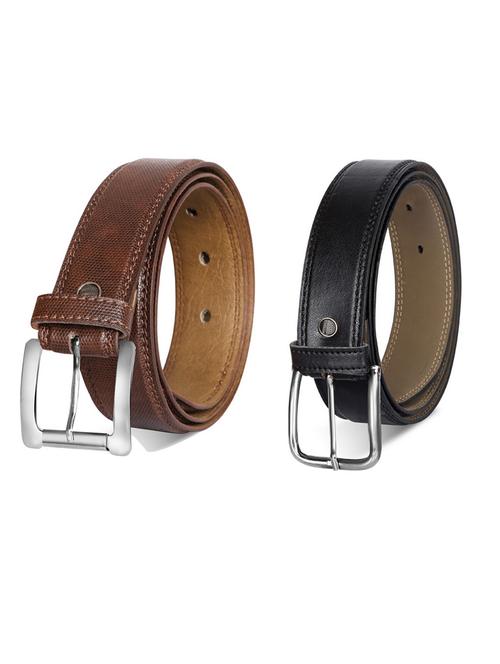 pack of 2 leatherette belt - 19232019 - Very Small Image - 1