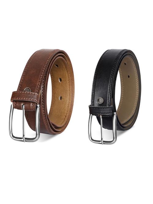 pack of 2 leatherette belt - 19232021 - Very Small Image - 1