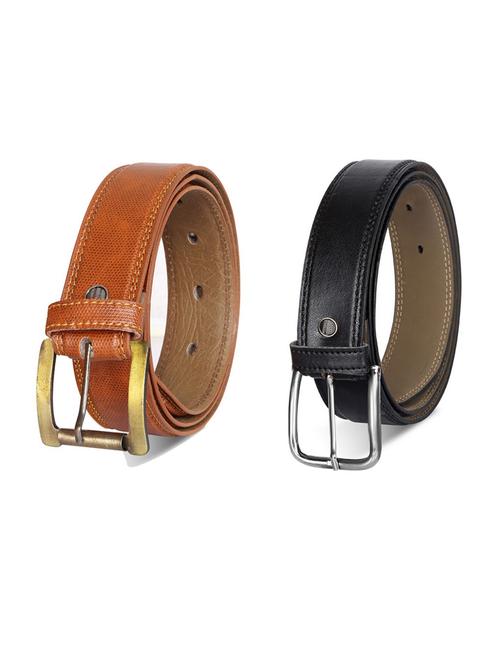 pack of 2 leatherette belt - 19232024 - Very Small Image - 1