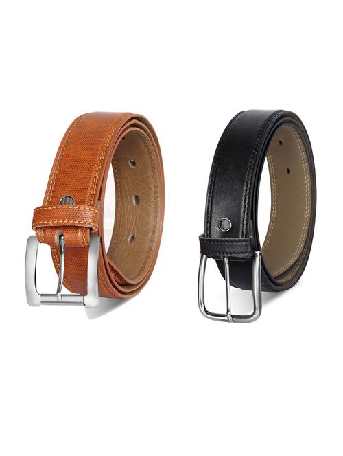 pack of 2 leatherette belt - 19232025 - Very Small Image - 1