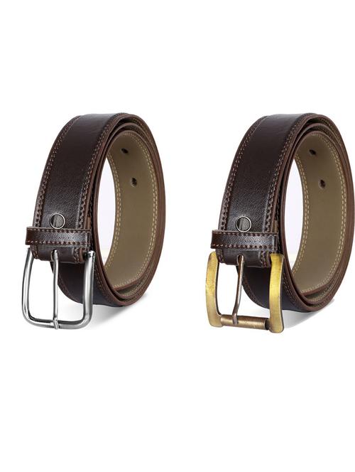 pack of 2 leatherette belt - 19232092 - Very Small Image - 1