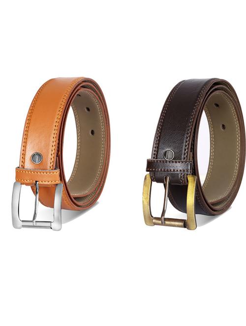pack of 2 leatherette belt - 19232095 - Very Small Image - 1