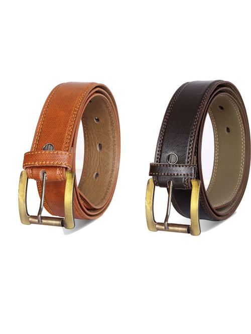 pack of 2 leatherette belt - 19232112 - Very Small Image - 1