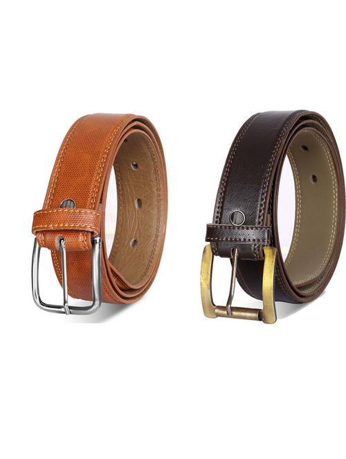 pack of 2 leatherette belt - 19232115 - Very Small Image - 1