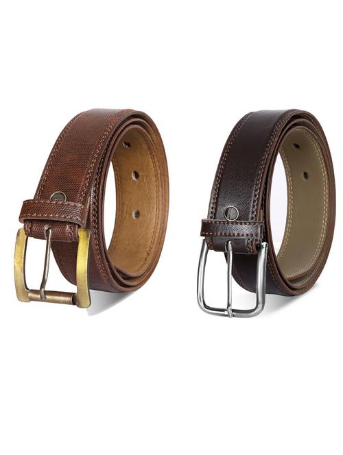 pack of 2 leatherette belt - 19232184 - Very Small Image - 1