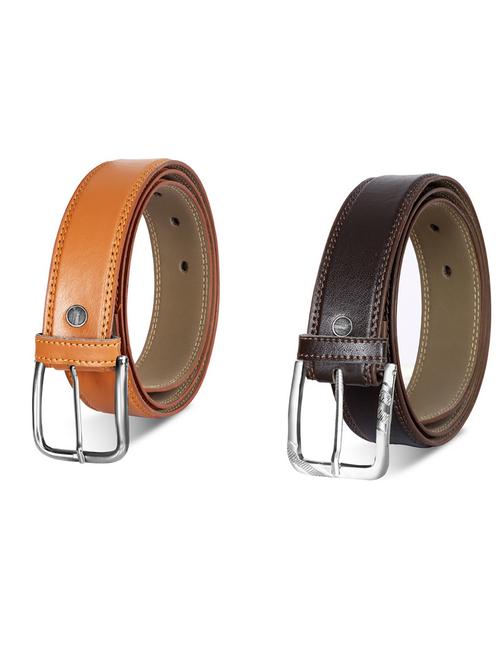 pack of 2 leatherette belt - 19232200 - Very Small Image - 1