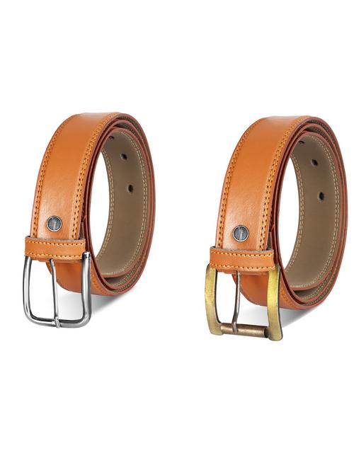 pack of 2 leatherette belt - 19232247 - Very Small Image - 1