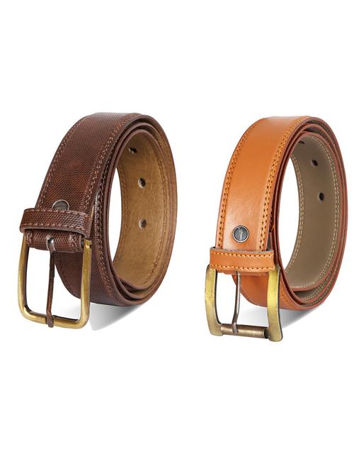 pack of 2 leatherette belt - 19232258 - Very Small Image - 1