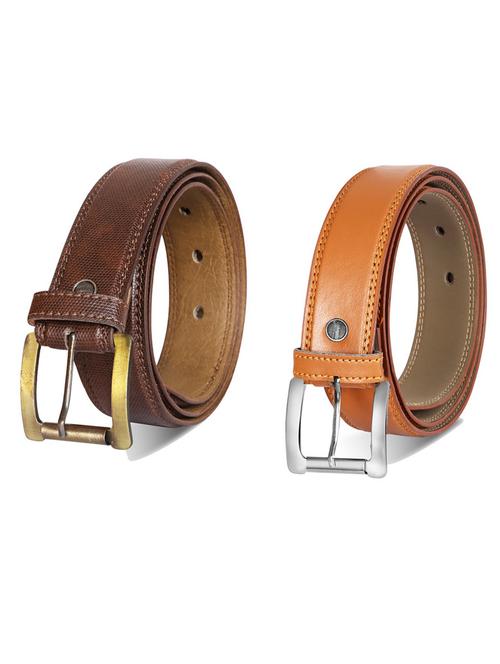 pack of 2 leatherette belt - 19232278 - Very Small Image - 1