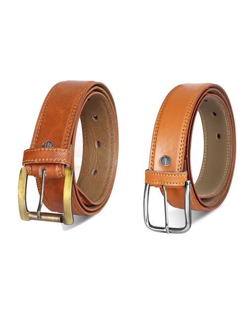 pack of 2 leatherette belt - 19232325 - Very Small Image - 1