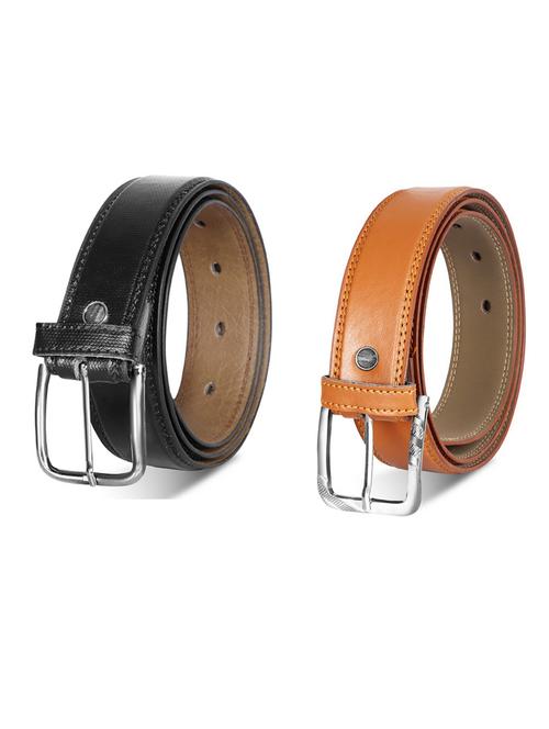 pack of 2 leatherette belt - 19232335 - Very Small Image - 1