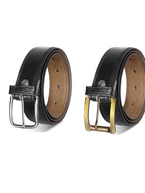 pack of 2 leatherette belt - 19232370 - Very Small Image - 1