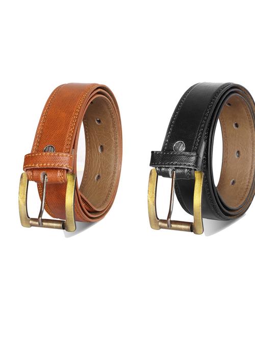 pack of 2 leatherette belt - 19232379 - Very Small Image - 1