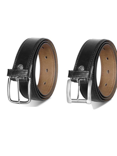 pack of 2 leatherette belt - 19232386 - Very Small Image - 1