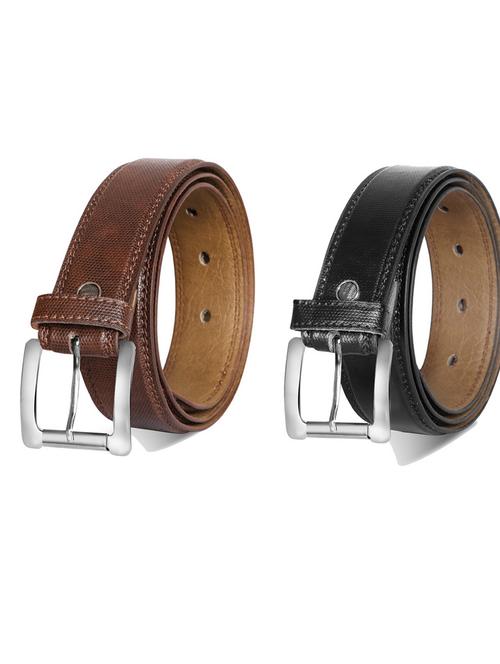 pack of 2 leatherette belt - 19232390 - Very Small Image - 1