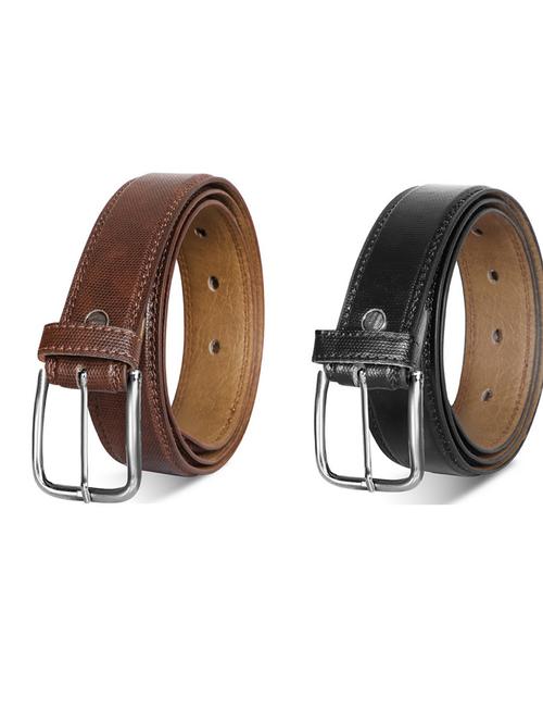 pack of 2 leatherette belt - 19232421 - Very Small Image - 1