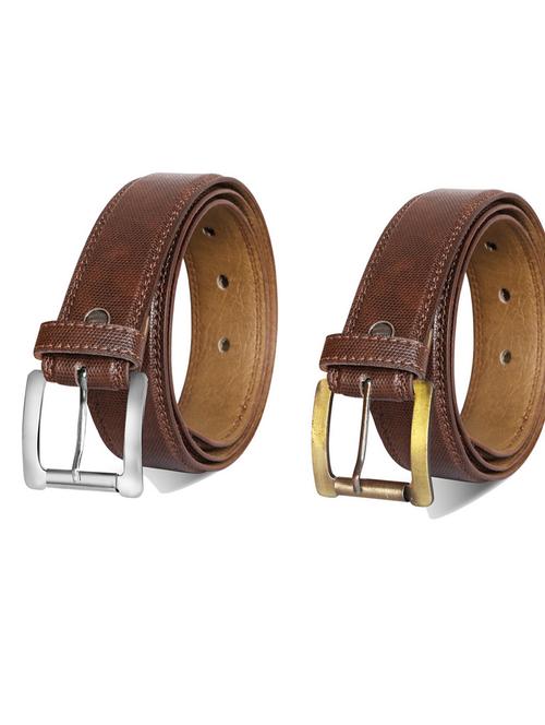 pack of 2 leatherette belt - 19232455 - Very Small Image - 1