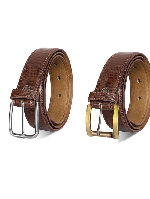 pack of 2 leatherette belt - 19232457 - Very Small Image - 1
