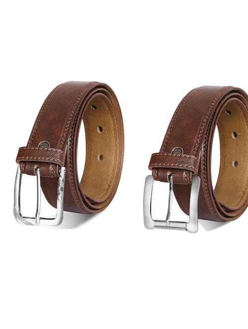 pack of 2 leatherette belt - 19232468 - Very Small Image - 1