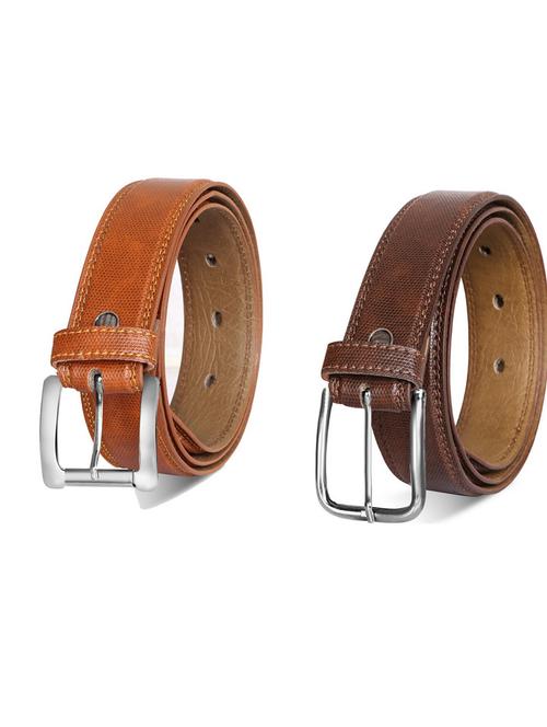 pack of 2 leatherette belt - 19232488 - Very Small Image - 1