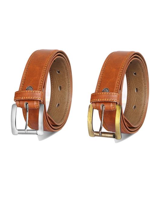 pack of 2 leatherette belt - 19232506 - Very Small Image - 1