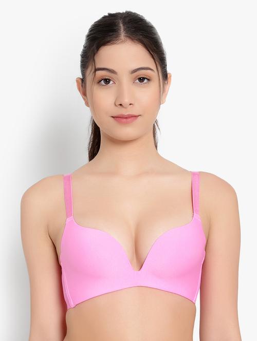 pink solid t-shirt bra - 19232549 - Very Small Image - 1