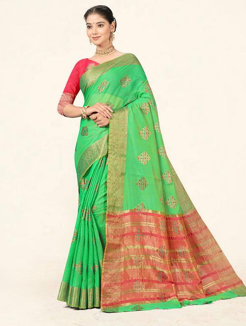 self designed woven saree - 19232984 - Very Small Image - 1
