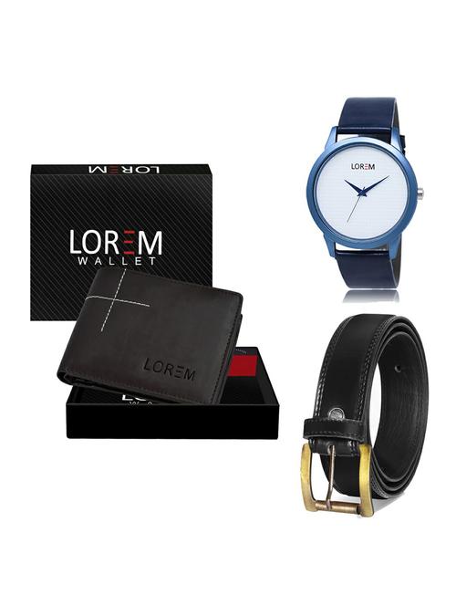 belt, wallet & watch gift combo - 19234944 - Very Small Image - 1